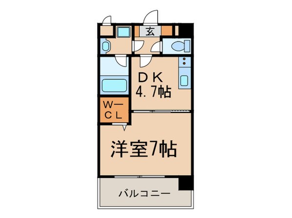 ドリーム西新の物件間取画像